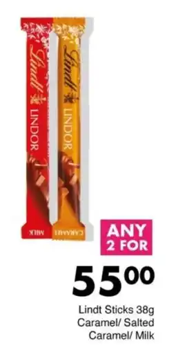 Save Hyper Lindt Sticks Caramel/ Salted Caramel/ Milk offer
