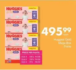 Save Hyper Huggies Gold Mega Box Pants offer