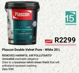 BUCO Plascon Double Velvet Pure White offer