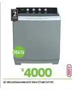 Fair Price Defy 15Kg T/T Met Washing Machine DTT151 22-295 offer
