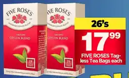 Choppies FIVE ROSES Tagless Tea Bags offer