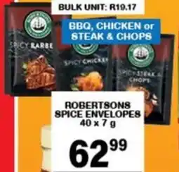 Robertsons spice envelopes