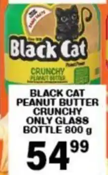 Giant Hyper Black cat peanut butter crunchy only glass bottle offer