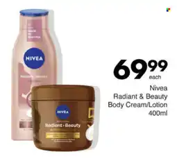 Save Hyper Nivea Radiant & Beauty Body Cream/ Lotion offer