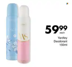 Save Hyper Yardley Deodorant offer