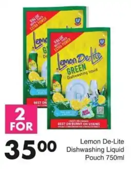 Save Hyper Lemon De-Lite Dishwashing Liquid Pouch offer