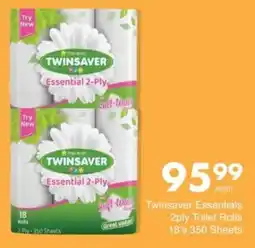 Save Hyper Twinsaver Essentials 2ply Toilet Rolls offer