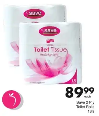 Save Hyper Save 2 Ply Toilet Rolls offer