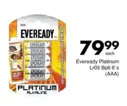 Save Hyper Eveready Platinum Lr03 Bp6 AAA offer