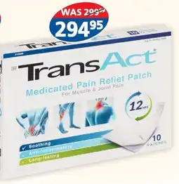 Link Pharmacy TransAct Medicated Pain Relief Patch offer