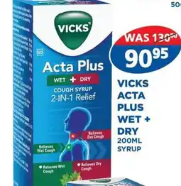 Link Pharmacy Vicks Acta Plus Wet + Dry offer