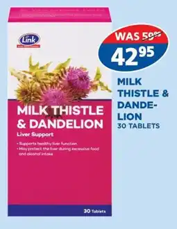Link Pharmacy Link milk thistle & dandelion offer