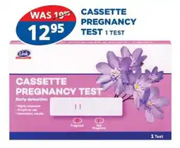 Link Pharmacy Link cassette pregnancy test offer