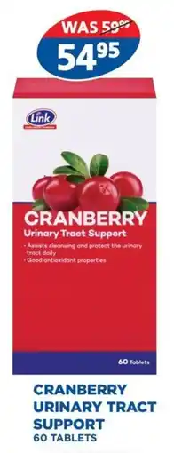Link Pharmacy Link cranberry urinary tract support offer