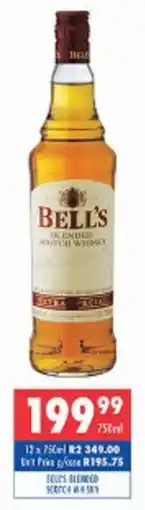 Ultra Liquors Bell's blended scotch whisky offer