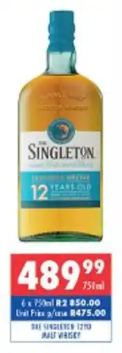 Ultra Liquors The singleton 12yo malt whisky offer