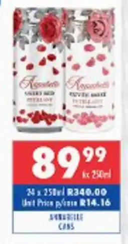 Ultra Liquors Annabelle cans offer