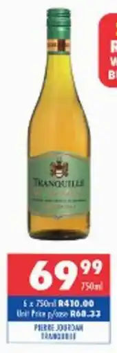 Ultra Liquors Pierre Jourdan Tranquille offer