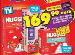 Shoprite Huggies gold nappies & pants/ huggies dry comfort nappies offer