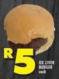 Shoprite Ox liver burger offer