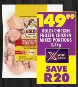 Shoprite Goldi chicken frozen chicken mixed portions offer