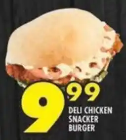 Shoprite Deli chicken snacker burger offer