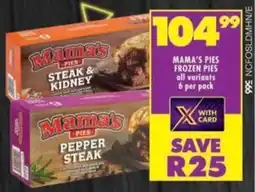 Shoprite Mama's pies frozen pies offer