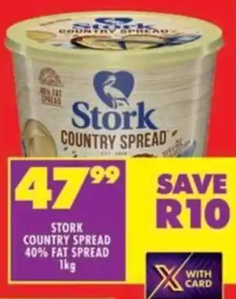 Shoprite Stork country spread 40% fat spread offer