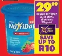 Shoprite Danone nutriday dairy snack all variants offer