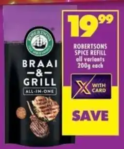 Shoprite Robertsons spice refill all variants offer