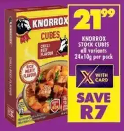 Shoprite Knorrox stock cubes all variants offer