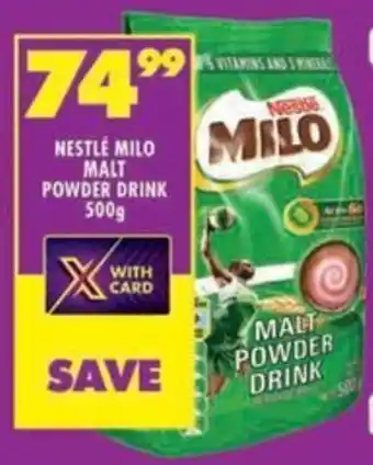 Shoprite Nestlé milo malt powder drink offer