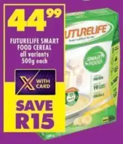 Shoprite Futurelife smart food cereal all variants offer