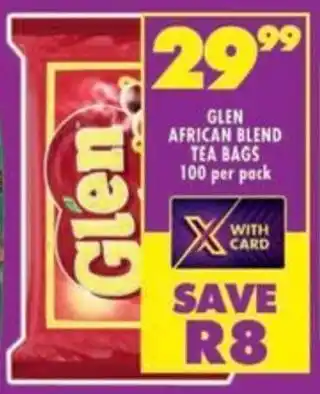 Shoprite Glen african blend tea bags offer