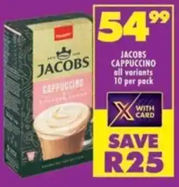 Shoprite Jacobs cappuccino all variants offer