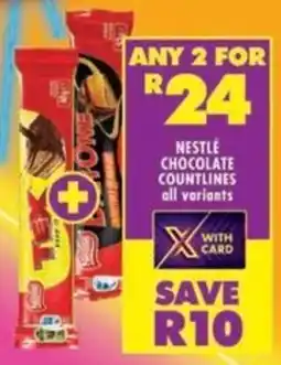 Shoprite Nestle chocolate countlines all variants offer
