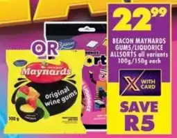 Shoprite Beacon maynards gums/ liquorice allsorts all variants offer