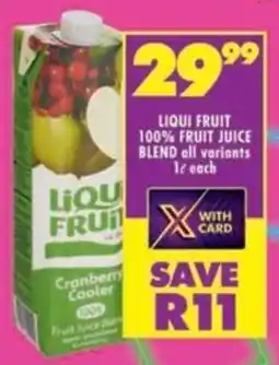 Shoprite Liqui fruit 100% fruit juice blend all variants offer