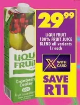 Shoprite Liqui fruit 100% fruit juice blend all variants offer