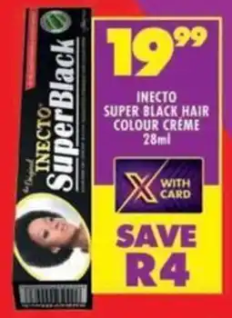 Inecto super black hair colour creme