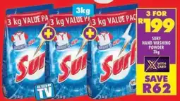 Shoprite Surf hand washing powder offer