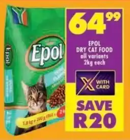 Shoprite Epol dry cat food all variants offer