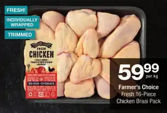 Checkers Farmer's Choice Fresh Chicken Braai Pack offer