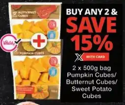 Checkers Pumpkin Cubes/ Butternut Cubes/ Sweet Potato Cubes offer