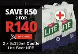 Checkers Castle Lite Beer NRB offer