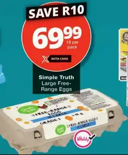 Checkers Simple Truth Large Free-Range Eggs offer