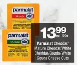 Checkers Parmalat Cheddar/ Mature Cheddar/ White Cheddar/ Gouda/ White Gouda Cheese Cuts offer