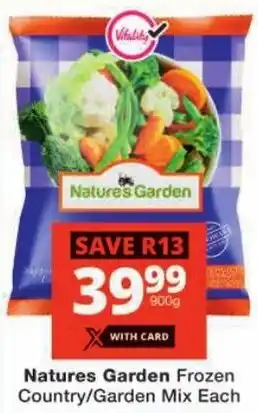 Checkers Natures Garden Frozen Country/ Garden Mix offer