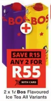 Checkers Bos Flavoured Ice Tea All Variants offer