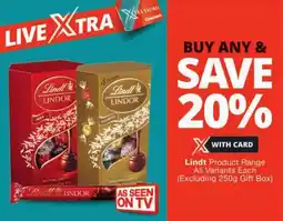 Checkers Lindt Product Range All Variants offer